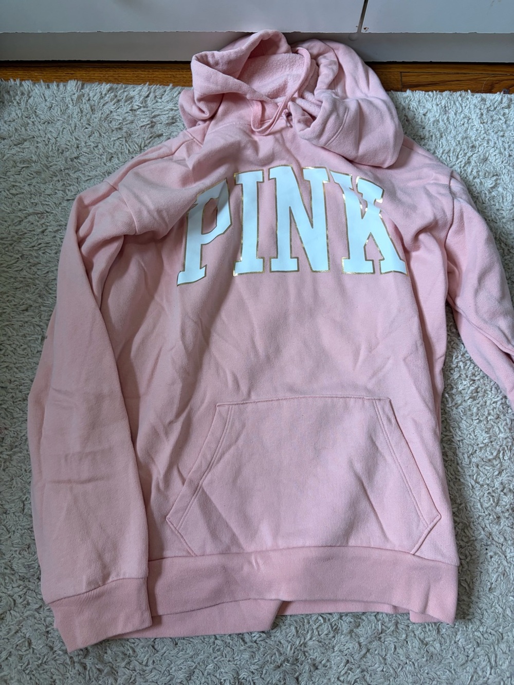 PINK Victoria's Secret Light Pink Hoodie Sweatshirt